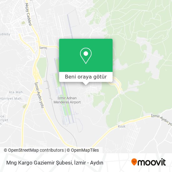 Mng Kargo Gaziemir Şubesi harita