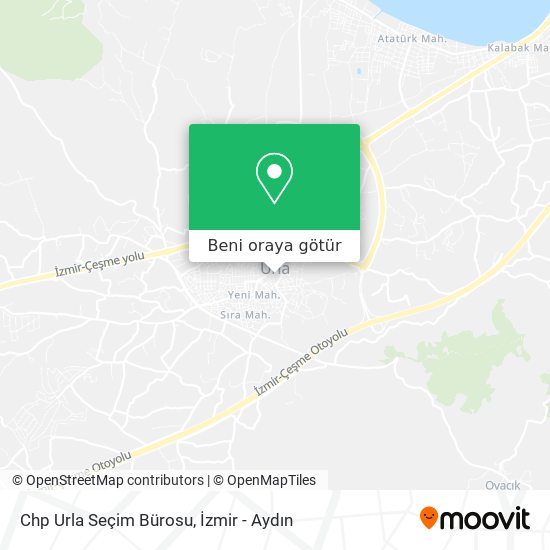 Chp Urla Seçim Bürosu harita