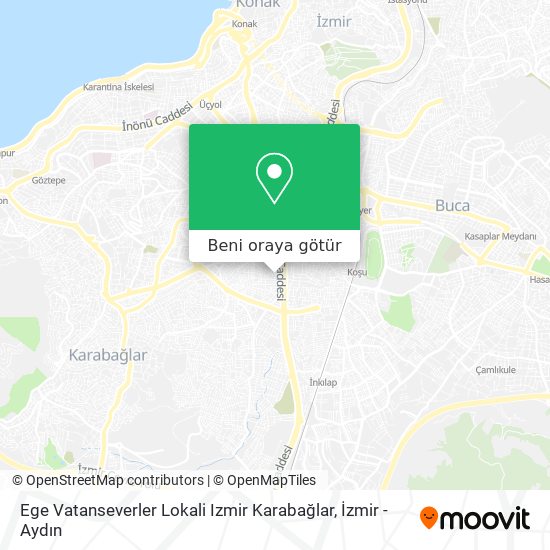 Ege Vatanseverler Lokali Izmir Karabağlar harita