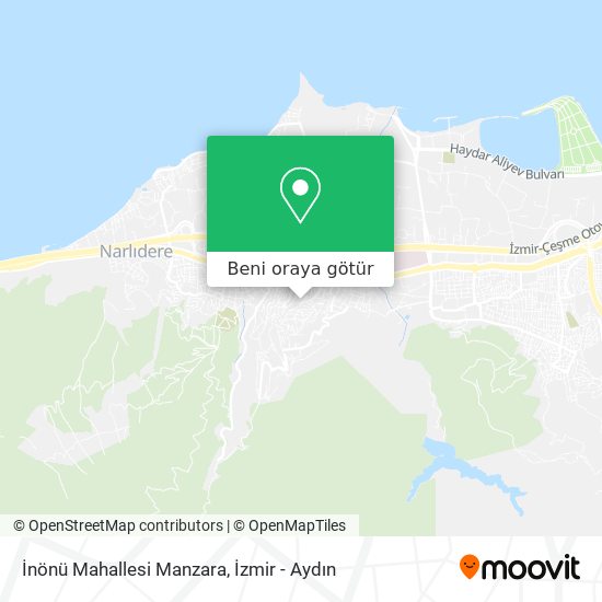 İnönü Mahallesi Manzara harita