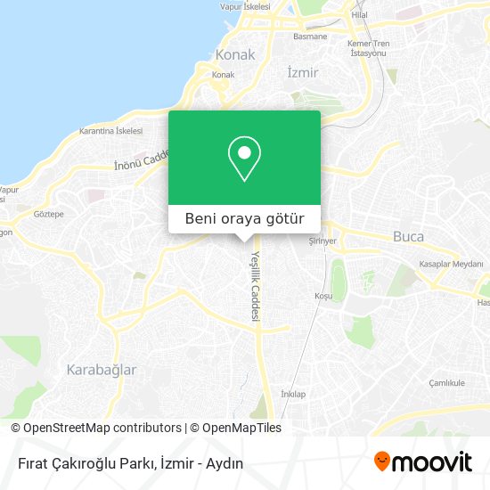 Fırat Çakıroğlu Parkı harita