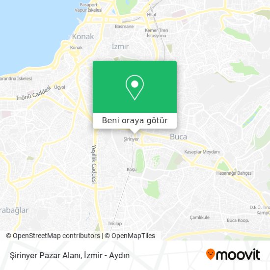 Şirinyer Pazar Alanı harita