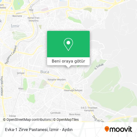 Evka-1 Zirve Pastanesi harita