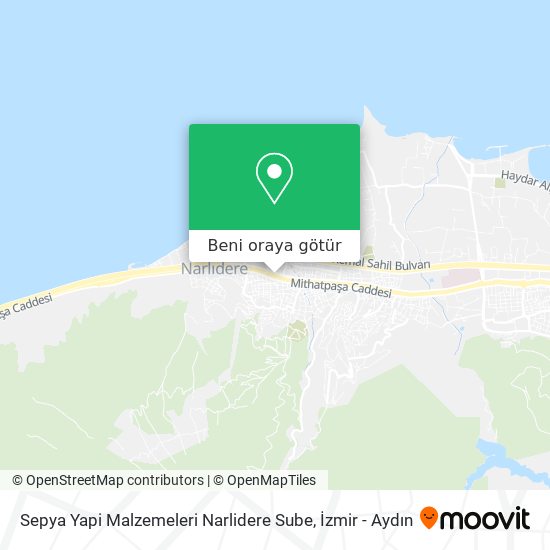 Sepya Yapi Malzemeleri Narlidere Sube harita