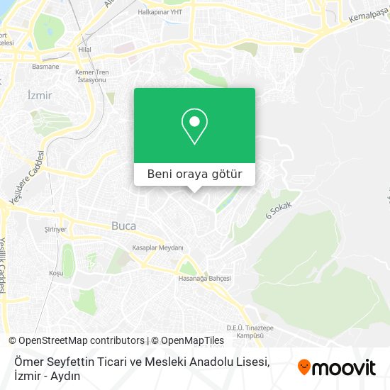Ömer Seyfettin Ticari ve Mesleki Anadolu Lisesi harita