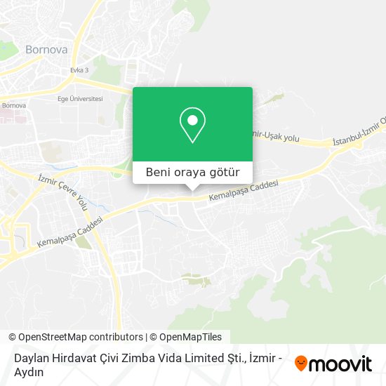 Daylan Hirdavat Çivi Zimba Vida Limited Şti. harita