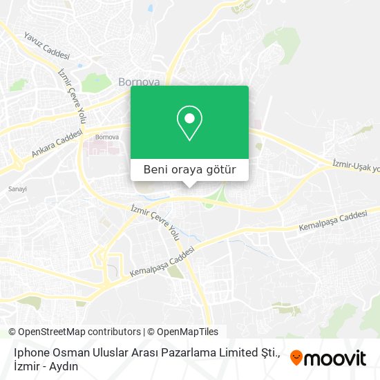 Iphone Osman Uluslar Arası Pazarlama Limited Şti. harita