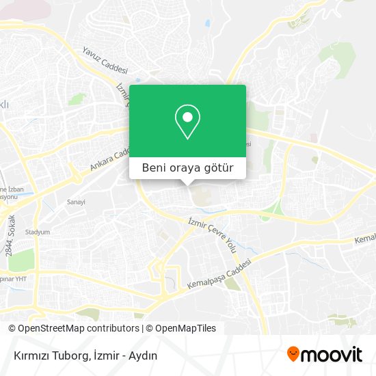 Kırmızı Tuborg harita