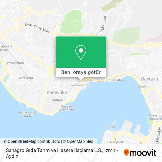 Sanagro Gıda Tarım ve Haşere İlaçlama L.S. harita