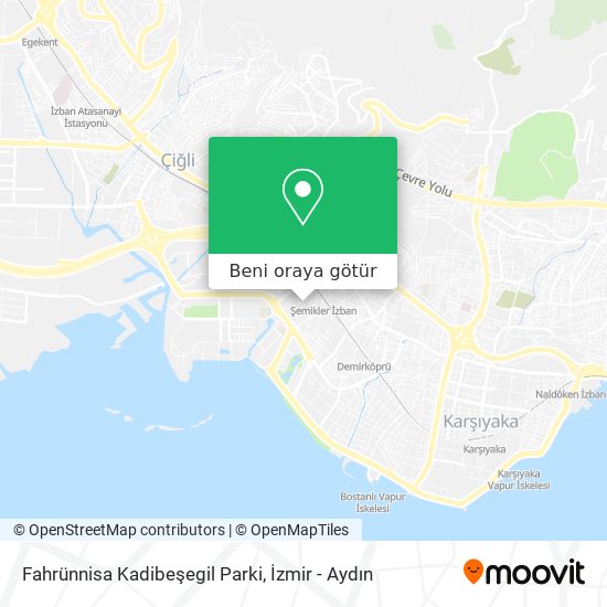 Fahrünnisa Kadibeşegil Parki harita