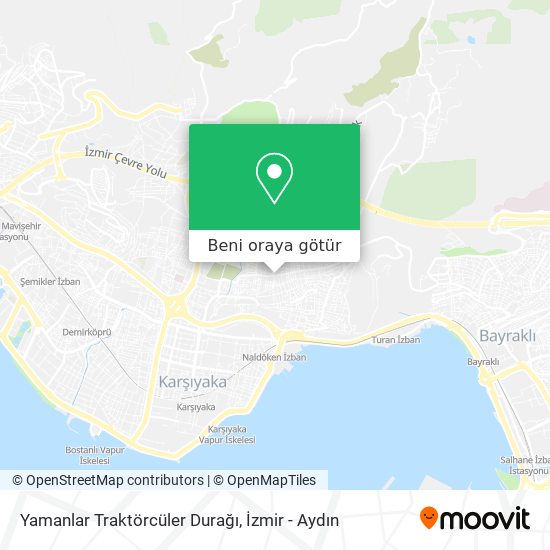 Yamanlar Traktörcüler Durağı harita