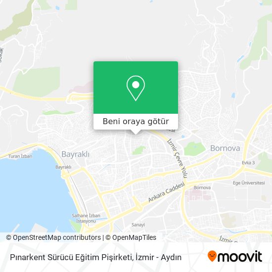 Pınarkent Sürücü Eğitim Pişirketi harita