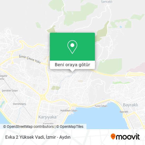 Evka 2 Yüksek Vadi harita