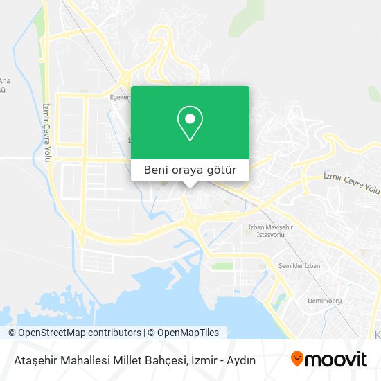 Ataşehir Mahallesi Millet Bahçesi harita