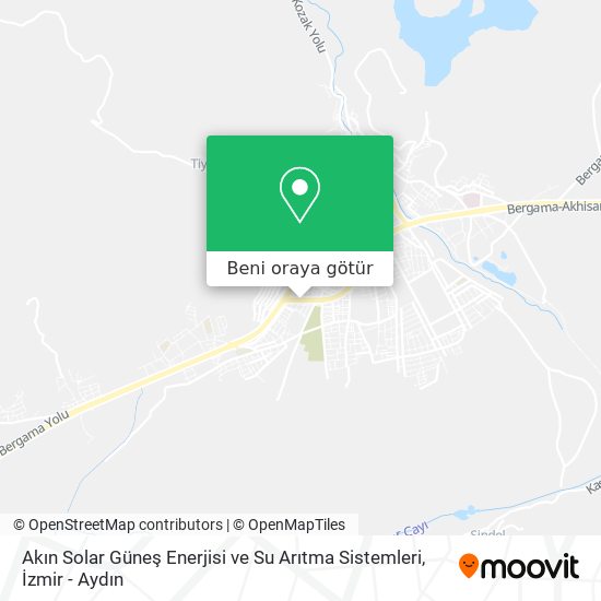 Akın Solar Güneş Enerjisi ve Su Arıtma Sistemleri harita