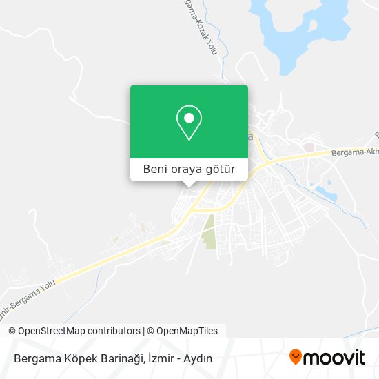 Bergama Köpek Barinaği harita