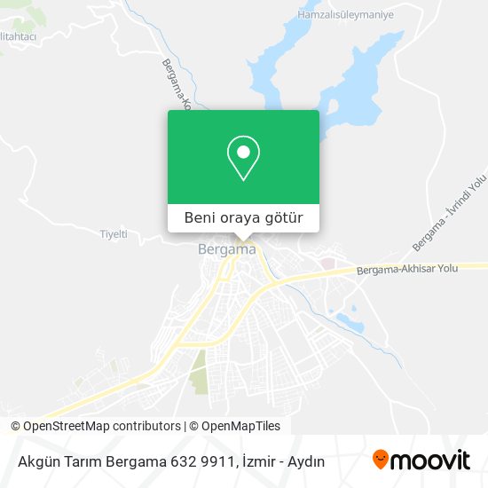 Akgün Tarım Bergama 632 9911 harita