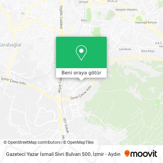 Gazeteci Yazar İsmail Sivri Bulvarı 500 harita