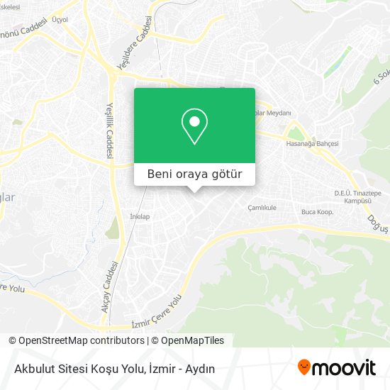 Akbulut Sitesi Koşu Yolu harita