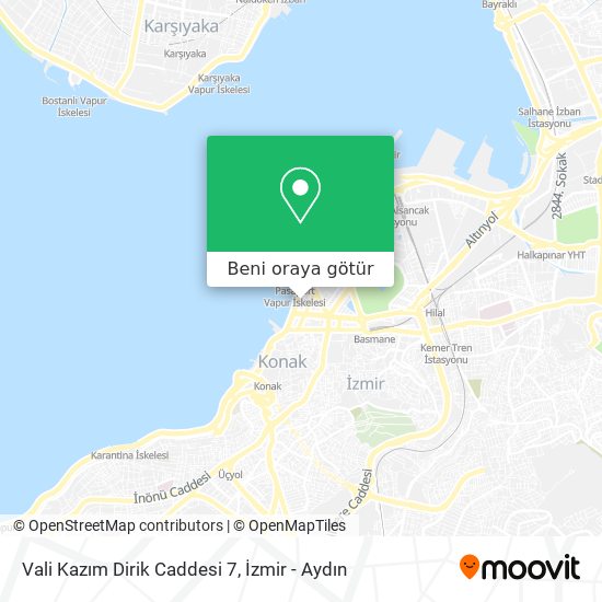 Vali Kazım Dirik Caddesi 7 harita