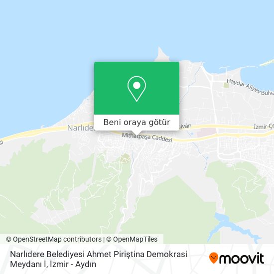 Narlıdere Belediyesi Ahmet Piriştina Demokrasi Meydanı İ harita