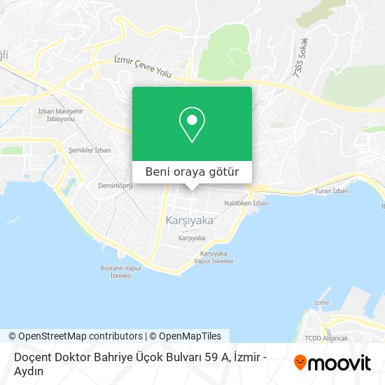 Doçent Doktor Bahriye Üçok Bulvarı 59 A harita