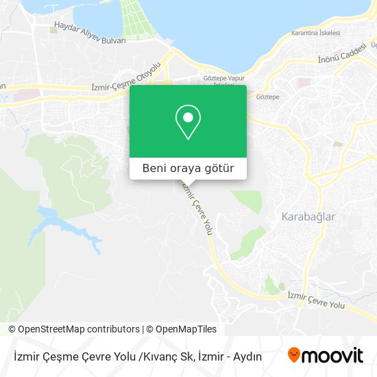 İzmir Çeşme Çevre Yolu /Kıvanç Sk harita