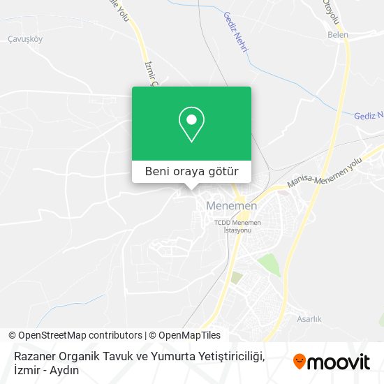 Razaner Organik Tavuk ve Yumurta Yetiştiriciliği harita