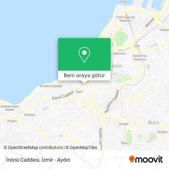 İnönü Caddesi harita