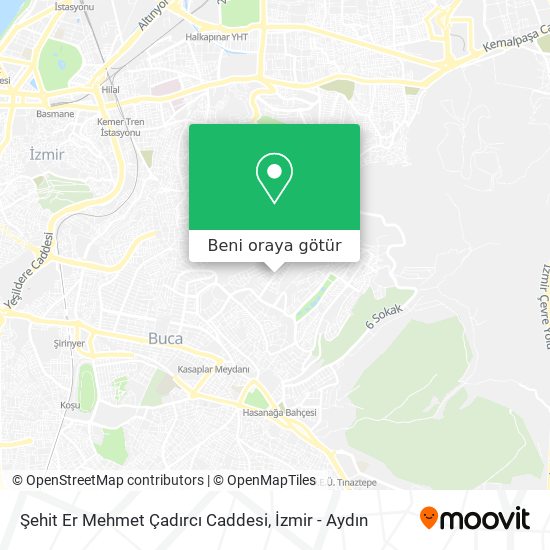 Şehit Er Mehmet Çadırcı Caddesi harita