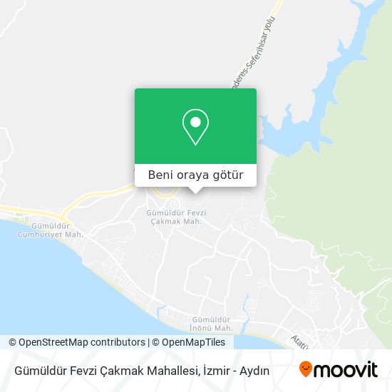 Gümüldür Fevzi Çakmak Mahallesi harita