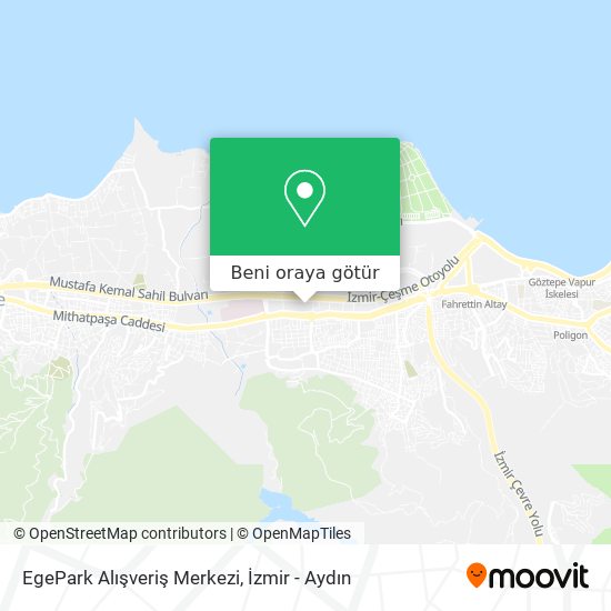 EgePark Alışveriş Merkezi harita