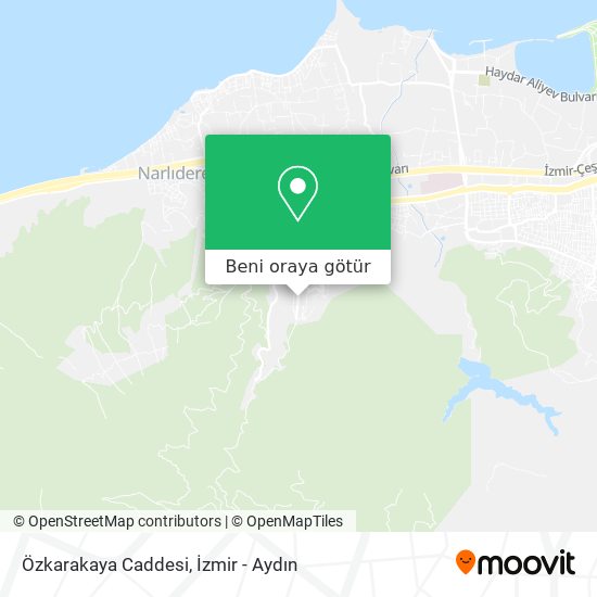 Özkarakaya Caddesi harita
