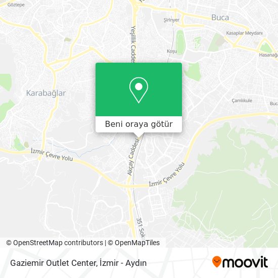Gaziemir Outlet Center harita
