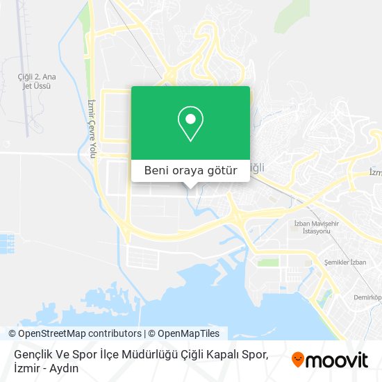 Gençlik Ve Spor İlçe Müdürlüğü Çiğli Kapalı Spor harita