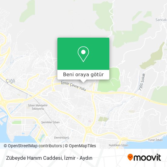 Zübeyde Hanım Caddesi harita