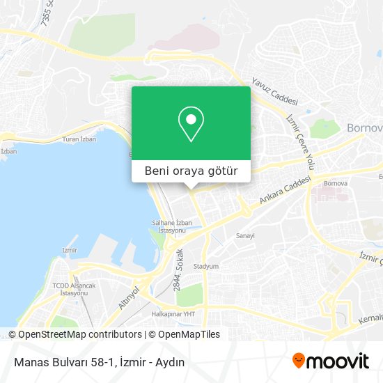 Manas Bulvarı 58-1 harita