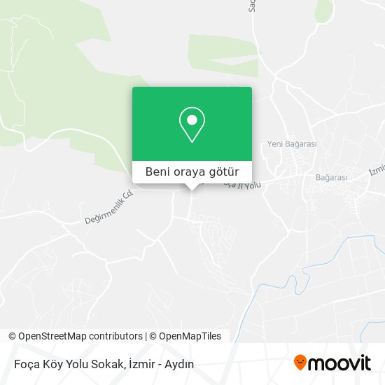 Foça Köy Yolu Sokak harita