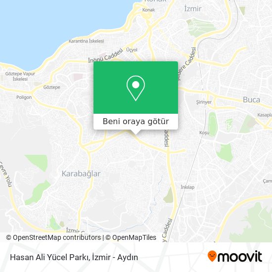 Hasan Ali Yücel Parkı harita
