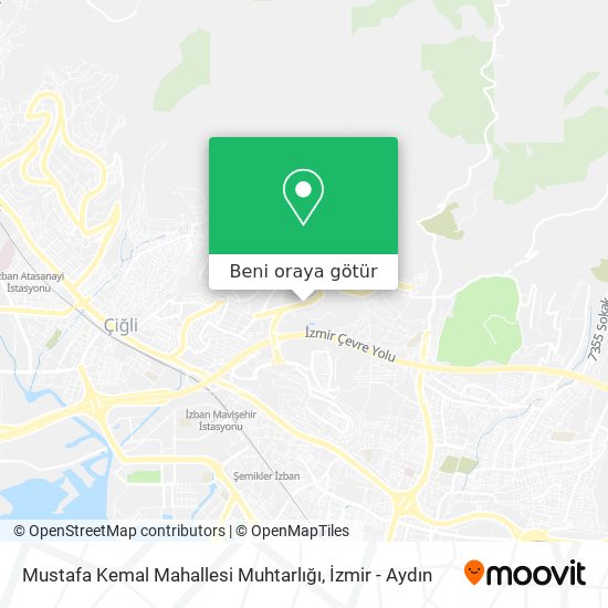 Mustafa Kemal Mahallesi Muhtarlığı harita