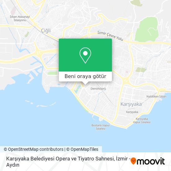 Karşıyaka Belediyesi Opera ve Tiyatro Sahnesi harita