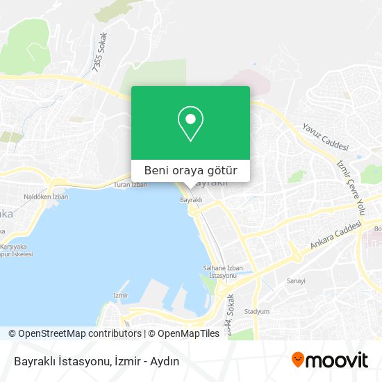 Bayraklı İstasyonu harita