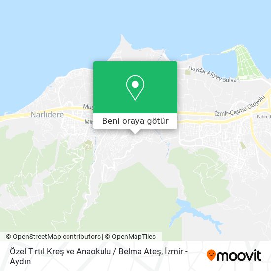 Özel Tırtıl Kreş ve Anaokulu / Belma Ateş harita