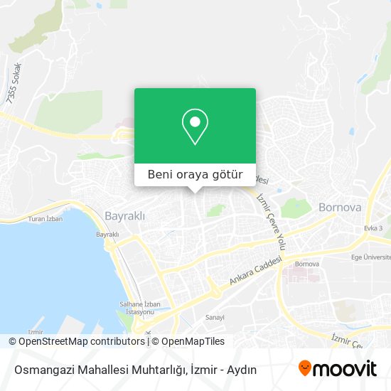 Osmangazi Mahallesi Muhtarlığı harita