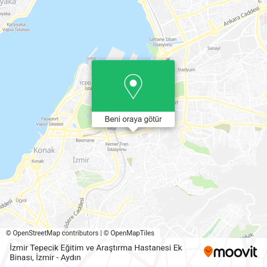 İzmir Tepecik Eğitim ve Araştırma Hastanesi Ek Binası harita