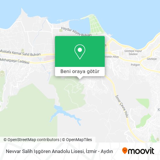 Nevvar Salih Işgören Anadolu Lisesi harita