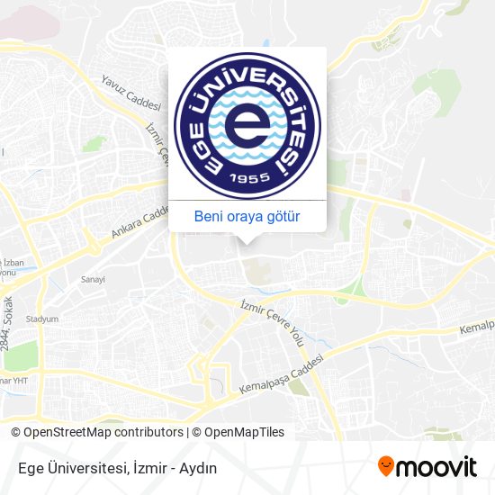 Ege Üniversitesi harita