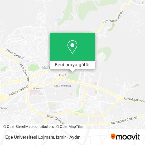 Ege Üniversitesi Lojmanı harita