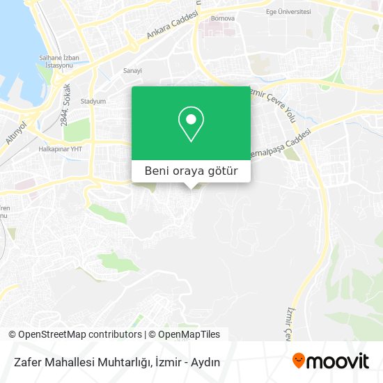 Zafer Mahallesi Muhtarlığı harita