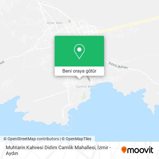 Muhtarin Kahvesi Didim Camlik Mahallesi harita